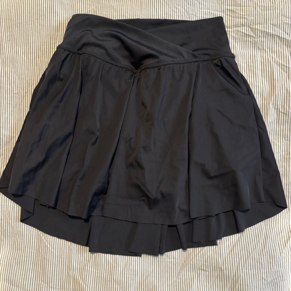 Women's Black Athletic Skort